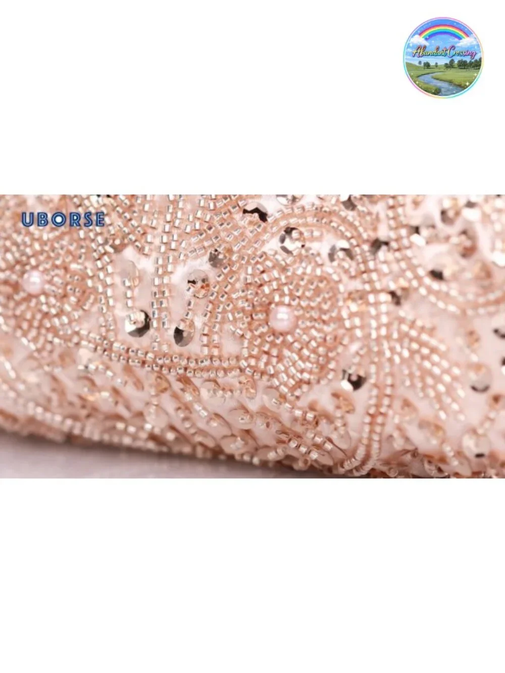 Beaded Sequin Vintage Evening Clutch Formal Wedding Party Bag